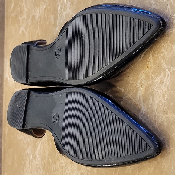 A New Day Black Patent Slip-on Pointed-toe Ballet Flats, Sz 7.5 - Picture 13 of 16